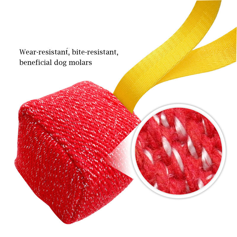 Durable Dog Tug Toy with Handle – Bite-Resistant Training Toy for Strong Chewers