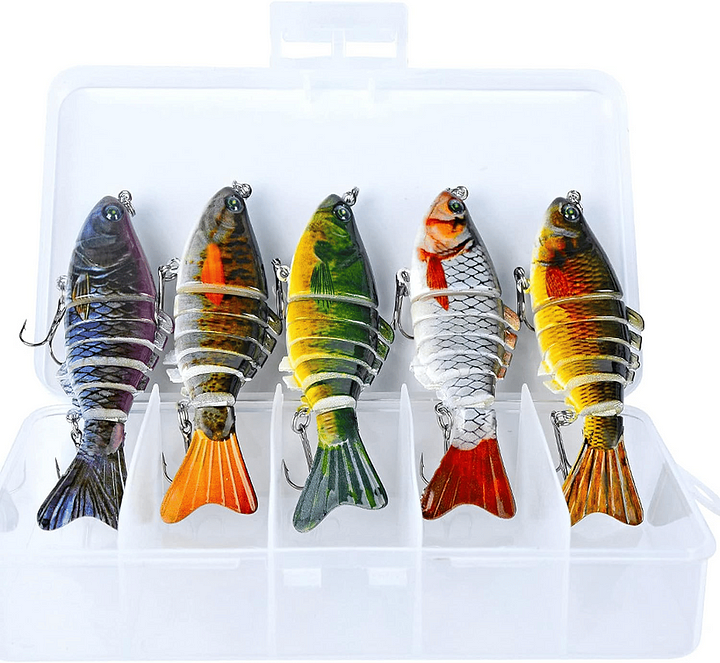 🐠 7-Joint Realistic Swimbait Fishing Lure – Buy 2 Get 1 Free Deal 🎣