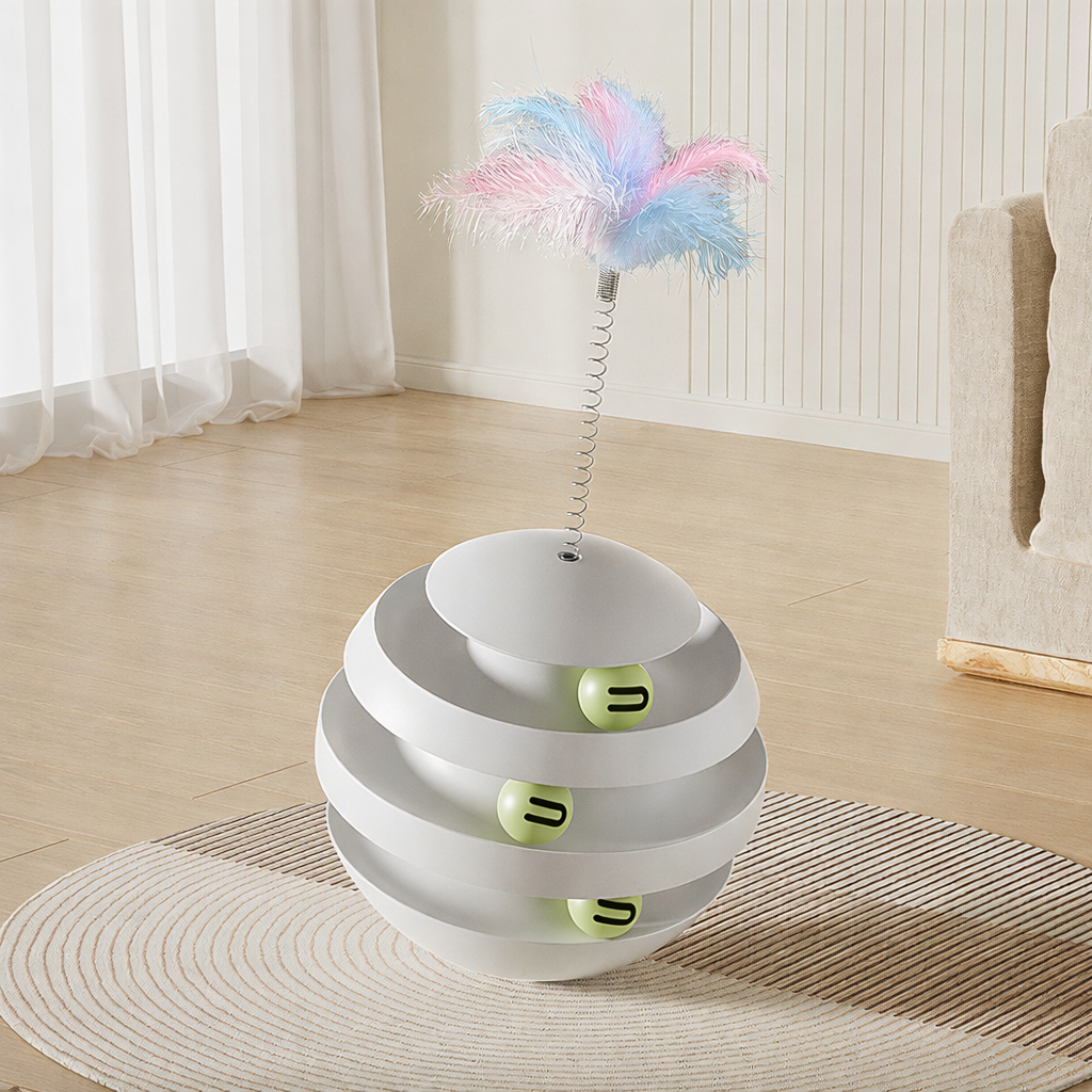 Interactive Cat Ball Toy – Self-Play Smart Puzzle & Teaser
