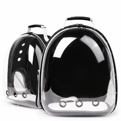 Transparent Cat Backpack Carrier – Breathable Space Capsule Pet Travel Bag