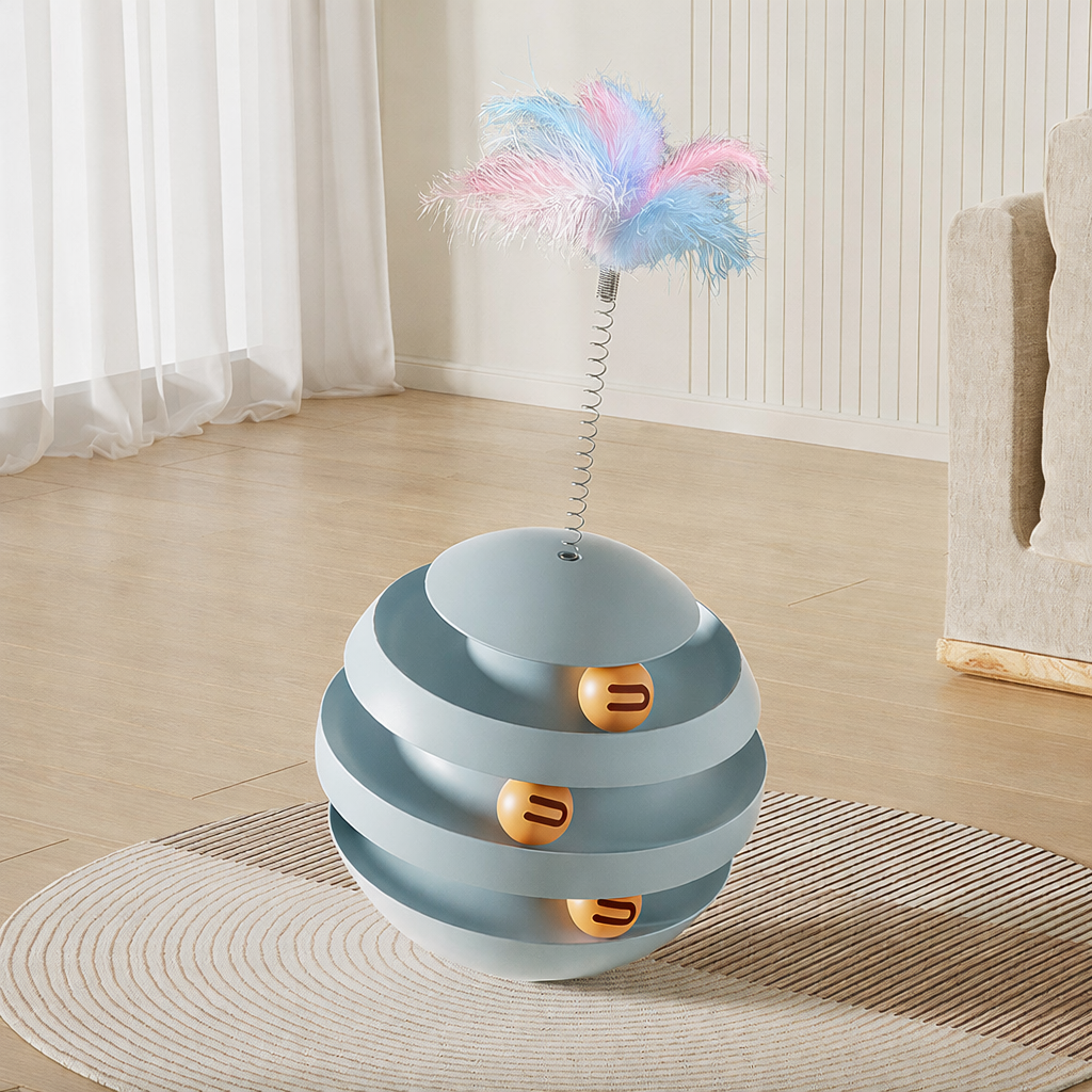 Interactive Cat Ball Toy – Self-Play Smart Puzzle & Teaser