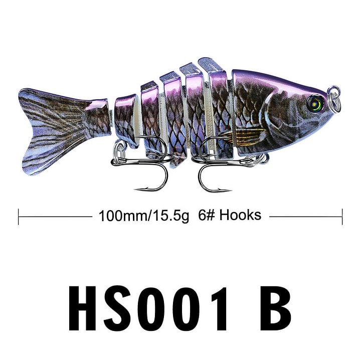 🐠 7-Joint Realistic Swimbait Fishing Lure – Buy 2 Get 1 Free Deal 🎣