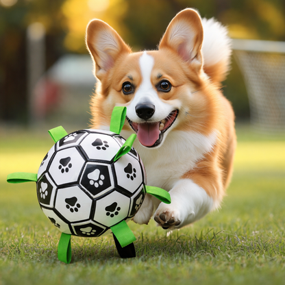 Interactive Dog Tug Ball Toy – Durable Fetch & Training Play Ball
