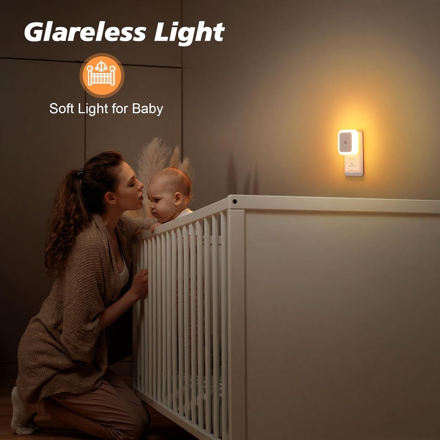 🌙Buy 2 Get 1 Free Light Sensor Plug-In Night Light – Soft Warm Glow for Bedroom, Bathroom & Hallway ✨