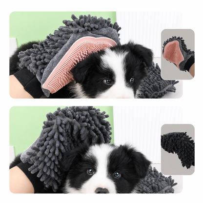 Pet Grooming Glove – 2-in-1 Deshedding & Bath Massage Mitt