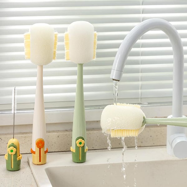 5-in-1 Bottle Cleaning Brush ✨ Deep Clean Cup Lids, Straws & Kitchen Gaps
