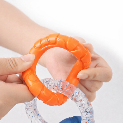 Interactive Dog Tug Ring Toy – Durable Chew & Teeth Cleaning Ring