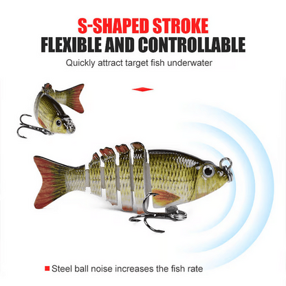 🐠 7-Joint Realistic Swimbait Fishing Lure – Buy 2 Get 1 Free Deal 🎣
