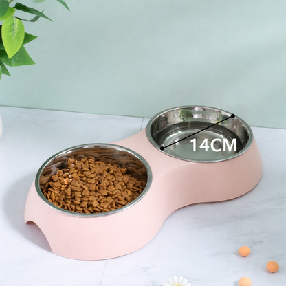 Non-Slip Double Pet Bowl – Easy Feeding & Clean Living