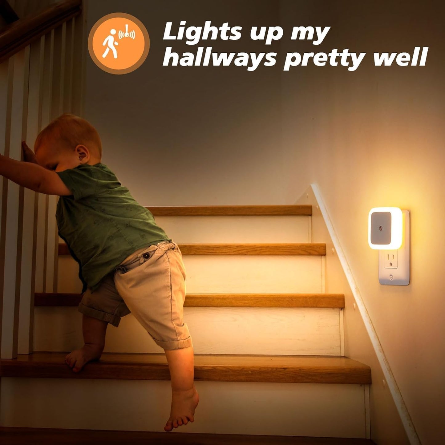 🌙Buy 2 Get 1 Free Light Sensor Plug-In Night Light – Soft Warm Glow for Bedroom, Bathroom & Hallway ✨