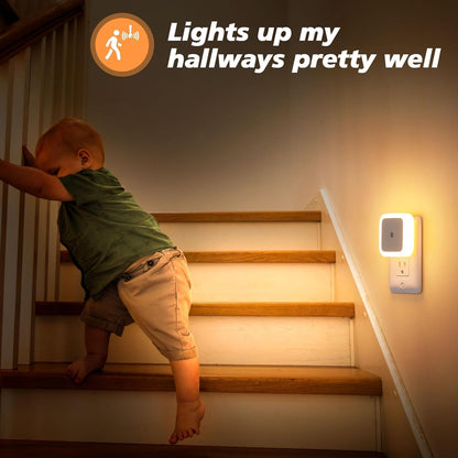 🌙Buy 2 Get 1 Free Light Sensor Plug-In Night Light – Soft Warm Glow for Bedroom, Bathroom & Hallway ✨