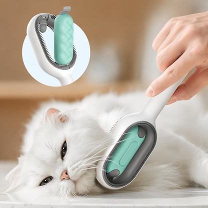 3-in-1 Pet Grooming Brush with Water Tank – Clean, De-Shed & Massage in One