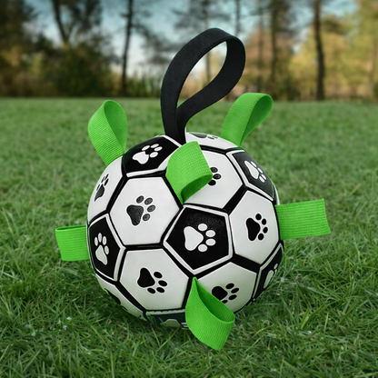 Interactive Dog Tug Ball Toy – Durable Fetch & Training Play Ball
