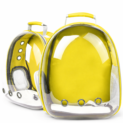 Transparent Cat Backpack Carrier – Breathable Space Capsule Pet Travel Bag
