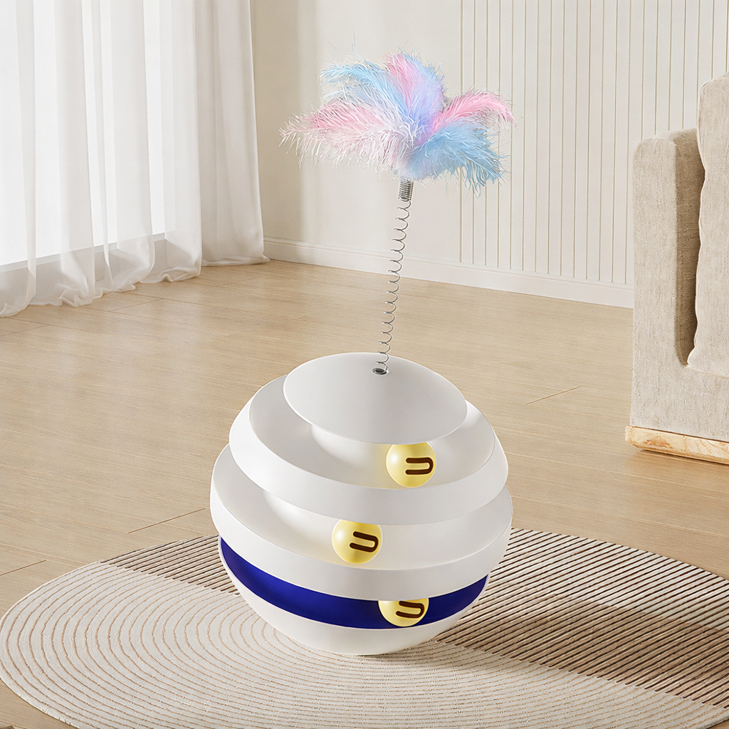 Interactive Cat Ball Toy – Self-Play Smart Puzzle & Teaser