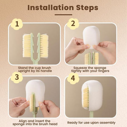 5-in-1 Bottle Cleaning Brush ✨ Deep Clean Cup Lids, Straws & Kitchen Gaps