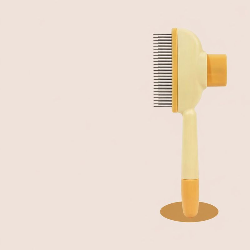 Self-Cleaning Pet Grooming Brush – Effortless Fur Removal in One Click