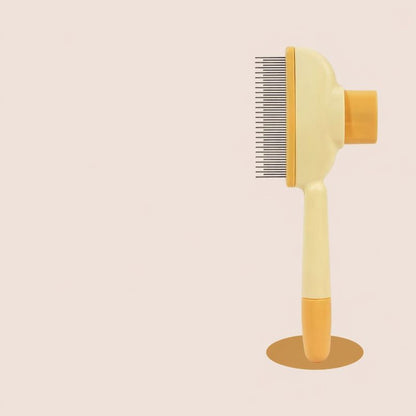 Self-Cleaning Pet Grooming Brush – Effortless Fur Removal in One Click