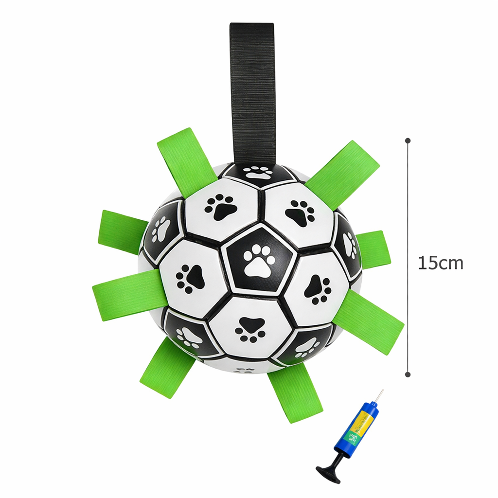 Interactive Dog Tug Ball Toy – Durable Fetch & Training Play Ball
