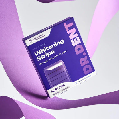 💜 Purple Teeth Whitening Strips – Peroxide-Free, Enamel-Safe & Gentle on Sensitive Teeth ✨
