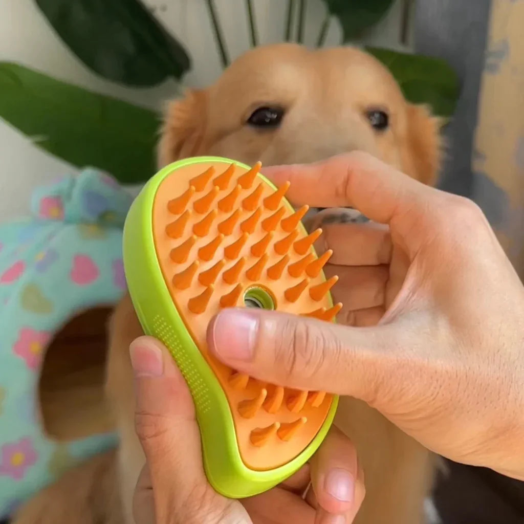🔥 Last Day Buy 1 Get 1 Free – Only $14.99 Each! 🐾 One-Click Spray Pet Brush – Stop Shedding & Flying Fur Instantly