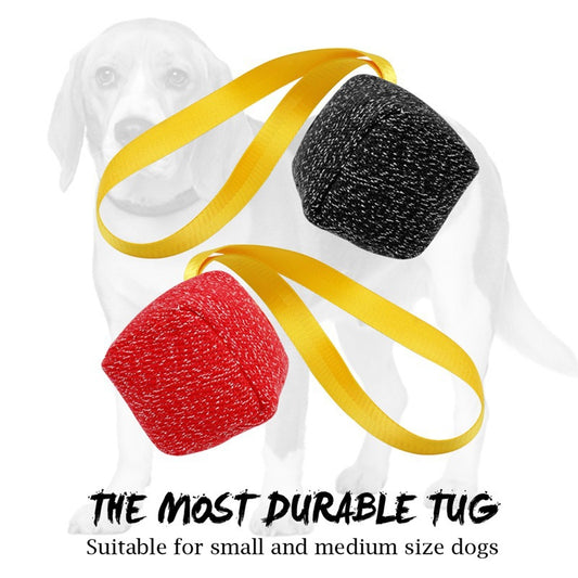 Durable Dog Tug Toy with Handle – Bite-Resistant Training Toy for Strong Chewers