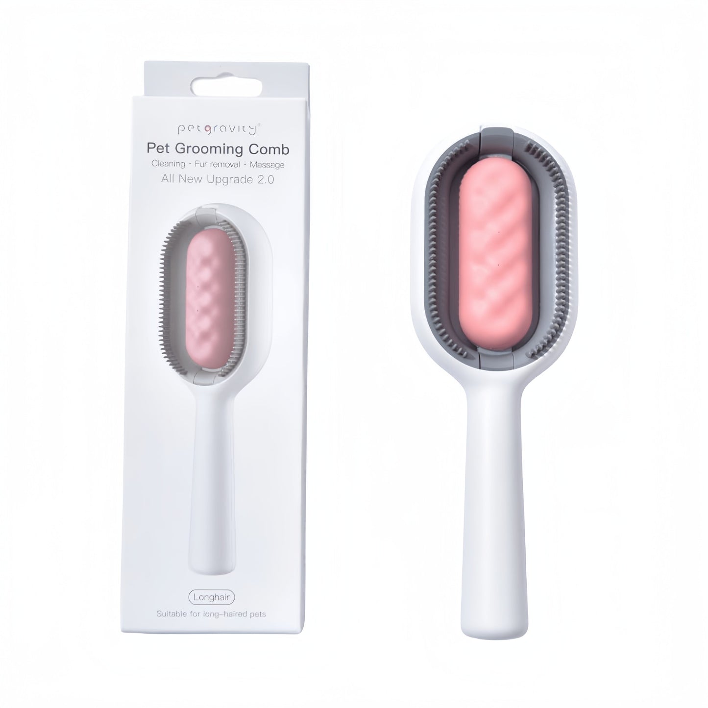 3-in-1 Pet Grooming Brush with Water Tank – Clean, De-Shed & Massage in One
