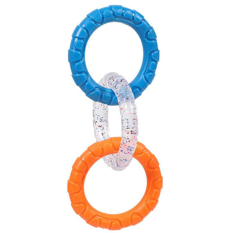 Interactive Dog Tug Ring Toy – Durable Chew & Teeth Cleaning Ring