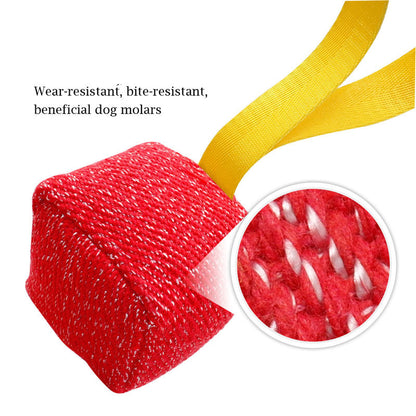 Durable Dog Tug Toy with Handle – Bite-Resistant Training Toy for Strong Chewers