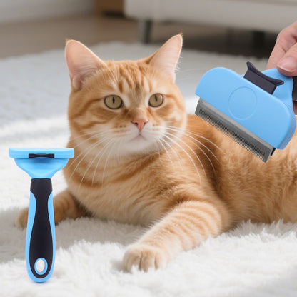 Pet Hair Removal Brush – One-Click Self Cleaning Grooming Tool