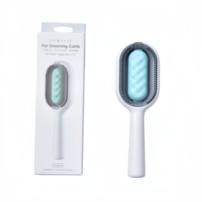 3-in-1 Pet Grooming Brush with Water Tank – Clean, De-Shed & Massage in One