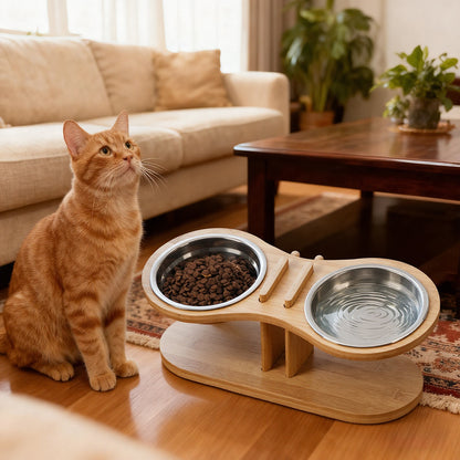 Adjustable Elevated Pet Bowl Stand – Healthy Feeding, Better Living