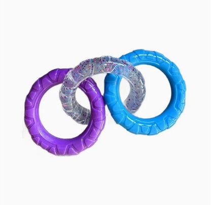 Interactive Dog Tug Ring Toy – Durable Chew & Teeth Cleaning Ring