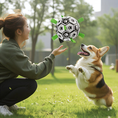 Interactive Dog Tug Ball Toy – Durable Fetch & Training Play Ball
