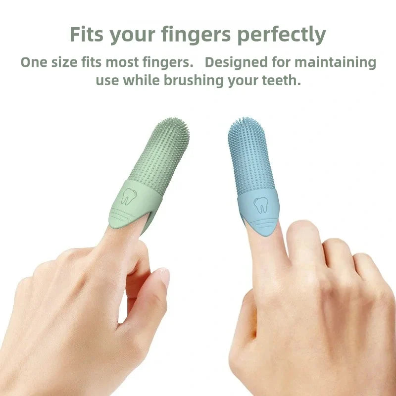 Buy 1 Get 2 Free 360° Cleaning Finger Toothbrush for Dogs & Cats – Food-Grade Silicone, Fits Most Fingers
