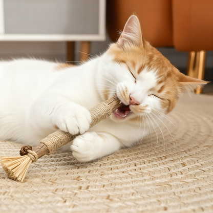 NEGUSY Natural Silvervine Dental Sticks– The Ultimate 100% Natural Cat Toy & Teeth Cleaner