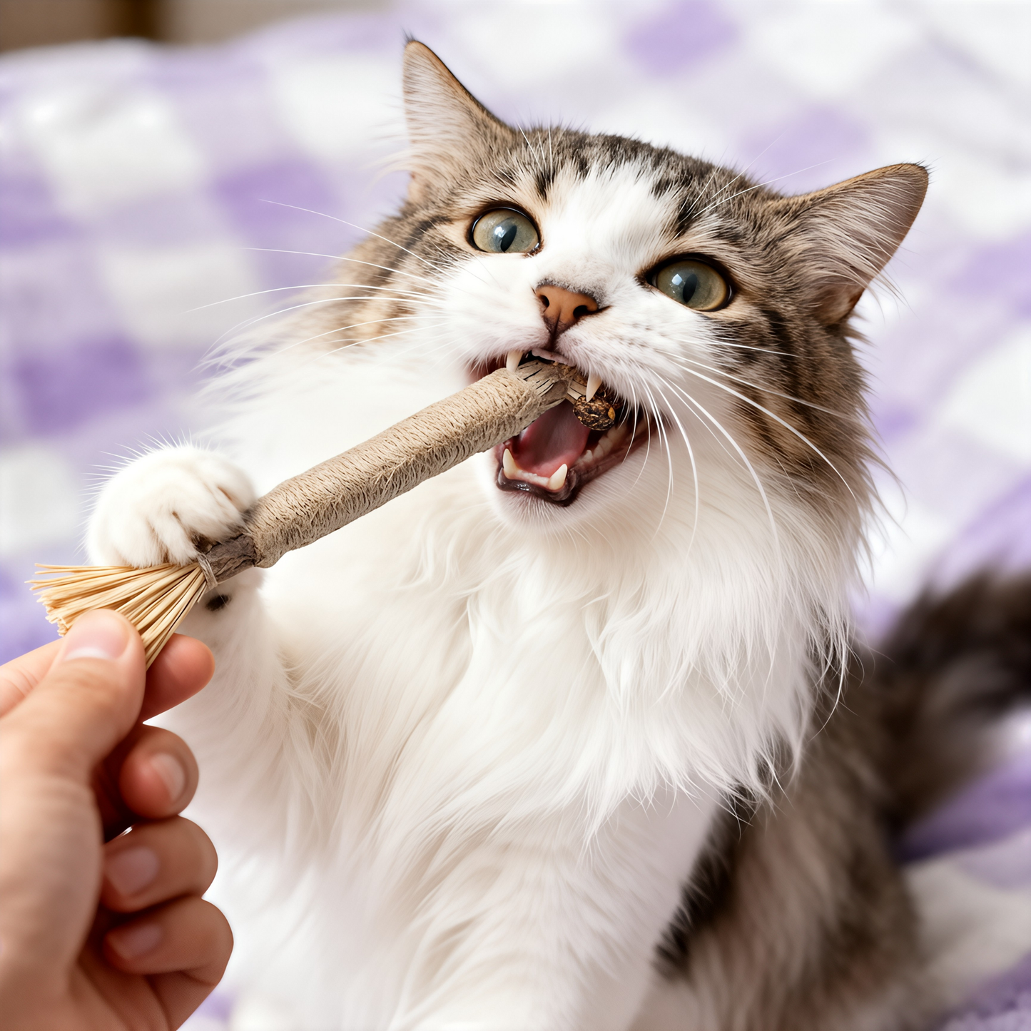 NEGUSY Natural Silvervine Dental Sticks– The Ultimate 100% Natural Cat Toy & Teeth Cleaner