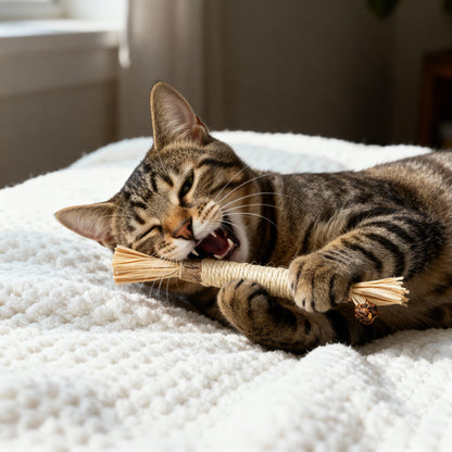 NEGUSY Natural Silvervine Dental Sticks– The Ultimate 100% Natural Cat Toy & Teeth Cleaner