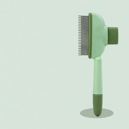 Self-Cleaning Pet Grooming Brush – Effortless Fur Removal in One Click