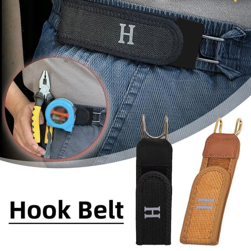 No-Buckle Stretch Belt for Men & Women 🔥 Invisible Fit | Adjustable Metal Hook Comfort Belt ✨