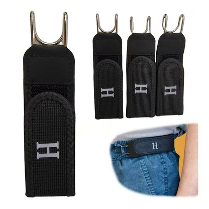 No-Buckle Stretch Belt for Men & Women 🔥 Invisible Fit | Adjustable Metal Hook Comfort Belt ✨