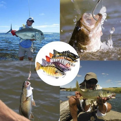 🐠 7-Joint Realistic Swimbait Fishing Lure – Buy 2 Get 1 Free Deal 🎣