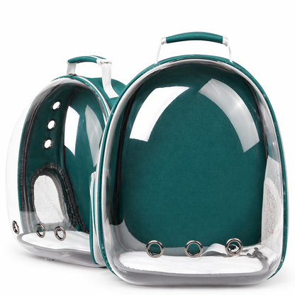 Transparent Cat Backpack Carrier – Breathable Space Capsule Pet Travel Bag