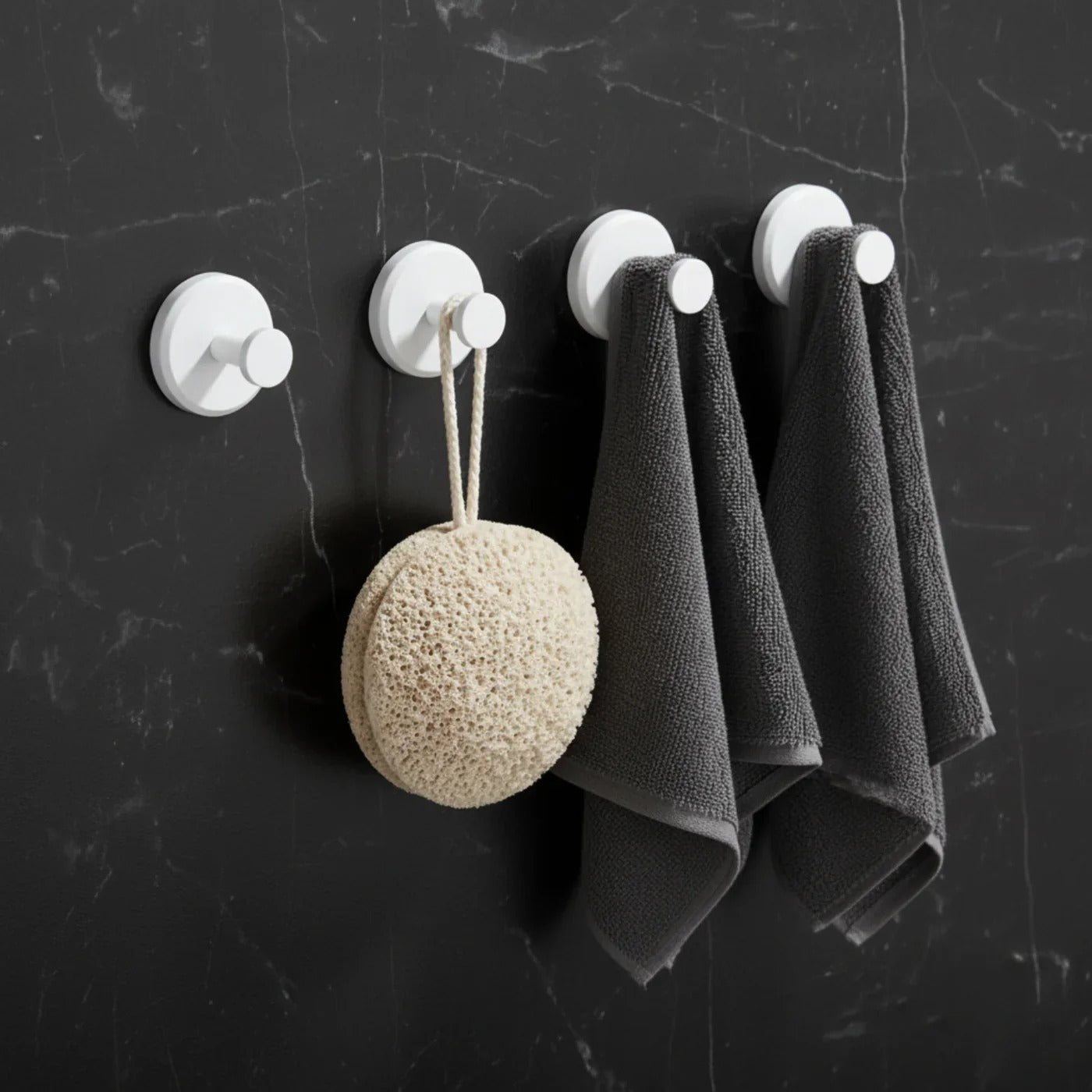 🖤 Buy 1 Get 1 Free Stainless Steel Wall Hook – Modern Space-Saving Hanger for Towels, Robes & Coats ✨