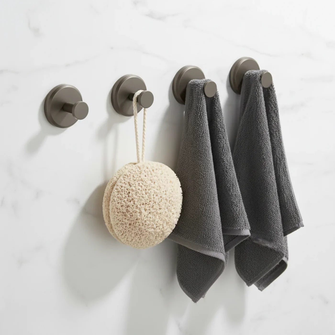 🖤 Buy 1 Get 1 Free Stainless Steel Wall Hook – Modern Space-Saving Hanger for Towels, Robes & Coats ✨