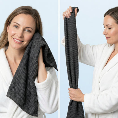🛁 Buy 1 Get 1 Free  SilkTouch Exfoliating Shower Cloth – Scrub Away Dead Skin for Softer, Cleaner Skin